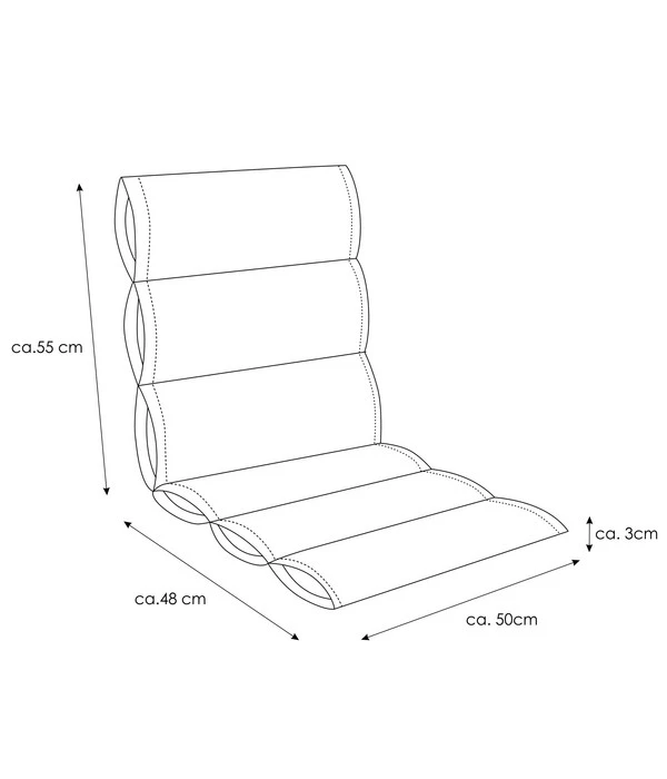 KETTtex Niederlehnerpolster Kiruna, Ca. B103/H3/T50 Cm 6 KETTtex Niederlehnerpolster Kiruna, Ca. B103/H3/T50 Cm – Bild 4