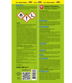 PROTECT HOME Forminex Wespen Power-Spray +, 600 Ml -Eleganter Garten 4480257 WE DE 001 PROTECTHOMEForminexWespenPowerSpray600ml