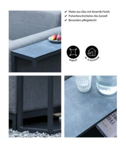 Dehner Beistelltisch Amsterdam, Ca. B75/H54/T23 Cm -Eleganter Garten 4498598 WE IG 001 BeistelltischAmsterdam