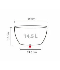 Scheurich Kunststoff-Topf Barceo Bowl, Rund, Ca. Ø39/H18 Cm 14 Scheurich Kunststoff-Topf Barceo Bowl, Rund, Ca. Ø39/H18 Cm -Eleganter Garten 4499190 WE BG 001 ScheurichSchaleBarceoBowl