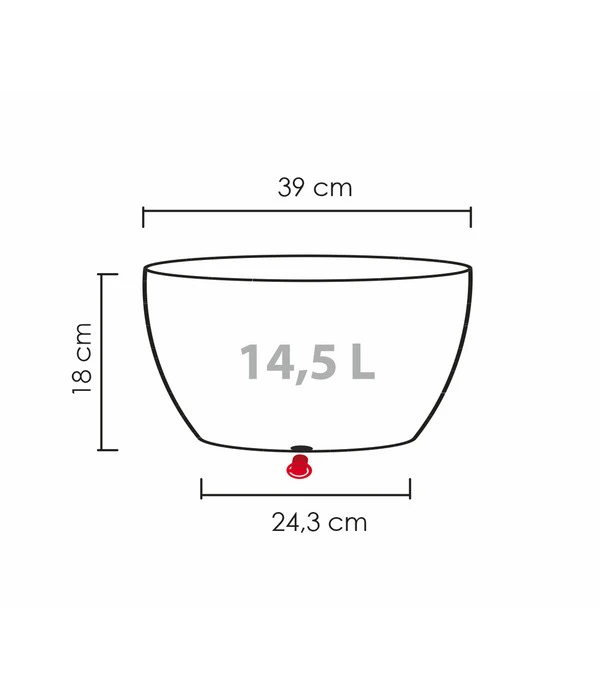 Scheurich Kunststoff-Topf Barceo Bowl, Rund, Ca. Ø39/H18 Cm 6 Scheurich Kunststoff-Topf Barceo Bowl, Rund, Ca. Ø39/H18 Cm – Bild 4