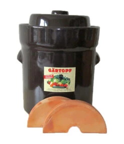 Ton-Gärtopf, Dunkelbraun Glasiert 5 Ton-Gärtopf, Dunkelbraun Glasiert -Eleganter Garten 481234 208850 208868 208876 WE DE 001 TonGaertopfbraunglasiert