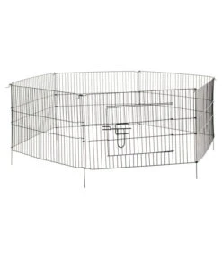 Trixie Jungtiergehege Mit Netz, Ca. B116/H58/T38 Cm -Eleganter Garten 5096185 BildD 002 TrixieJungtiergehegeMitNetzFreilaufNetz6Elemente