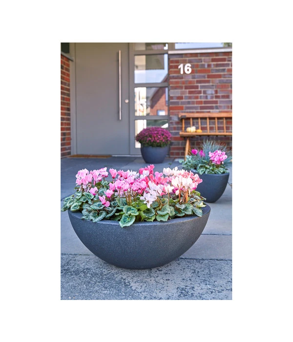 Dehner Kunststoff-Schale Miami, Rund, Anthrazit, Ca. Ø52/H20 Cm 4 Dehner Kunststoff-Schale Miami, Rund, Anthrazit, Ca. Ø52/H20 Cm – Bild 2