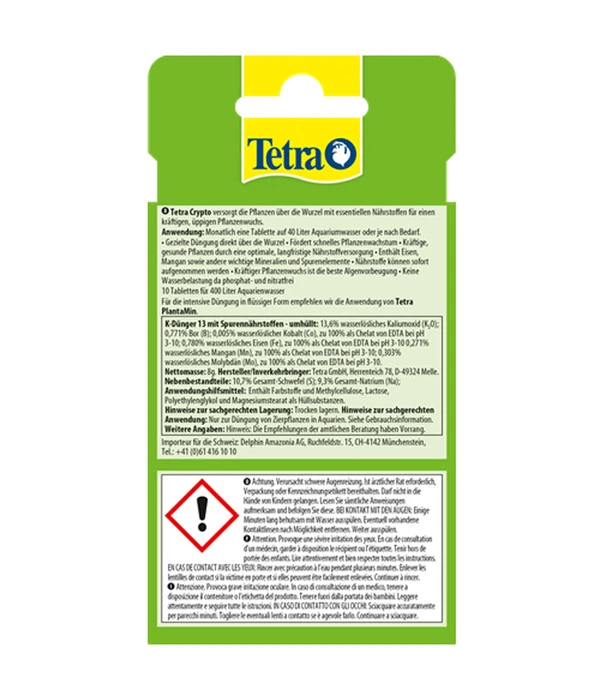 Tetra Aquariumpflanzendünger Crypto 4 Tetra Aquariumpflanzendünger Crypto – Bild 2