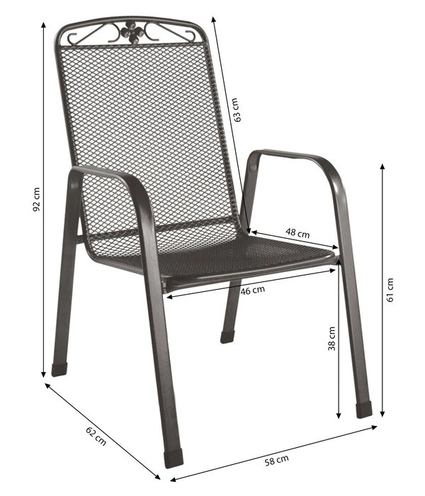 MWH Metall-Gartensessel Savoy 12 MWH Metall-Gartensessel Savoy – Bild 10