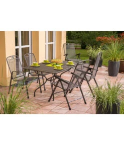 Royal Garden Streckmetall-Gartentisch, Ca. B145/H74/T90 Cm -Eleganter Garten 5312822 WE MO 004 GruppeSavoy