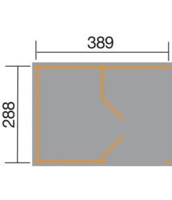 Weka Lagerhaus 607 Variante 1, Ca. B408/H214/T318 Cm 5 Weka Lagerhaus 607 Variante 1, Ca. B408/H214/T318 Cm -Eleganter Garten 5340104 WE DE 001 WekaGeraetehausVariante1
