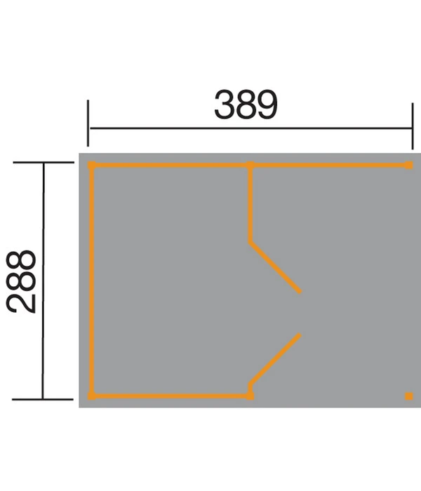 Weka Lagerhaus 607 Variante 1, Ca. B408/H214/T318 Cm 4 Weka Lagerhaus 607 Variante 1, Ca. B408/H214/T318 Cm – Bild 2