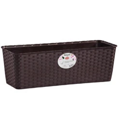 Stefanplast Kunststoff-Kasten Minneapolis, Rechteckig, Dunkelbraun