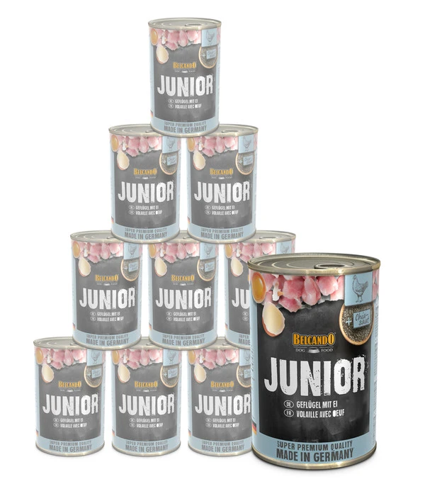 BELCANDO® Nassfutter Für Hunde Junior, Geflügel & Ei, 12 X 400 G 3 BELCANDO® Nassfutter Für Hunde Junior, Geflügel & Ei, 12 X 400 G
