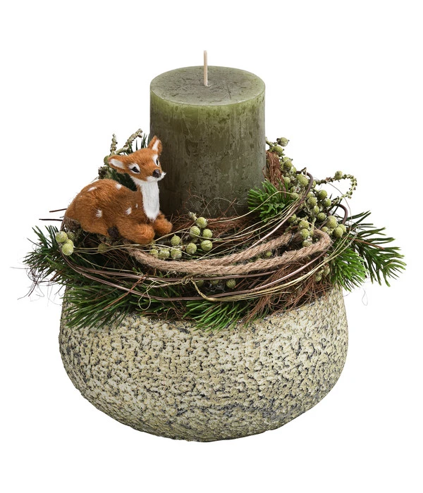 Adventsgesteck Ebony, Ca. Ø20/H21 Cm 3 Adventsgesteck Ebony, Ca. Ø20/H21 Cm