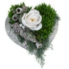Grabgesteck Stille, Herzförmig, Ca. B25/H22/T25 Cm -Eleganter Garten 6462972 WE FS 002 HerzStille25cmPremiumAllerheiligen23