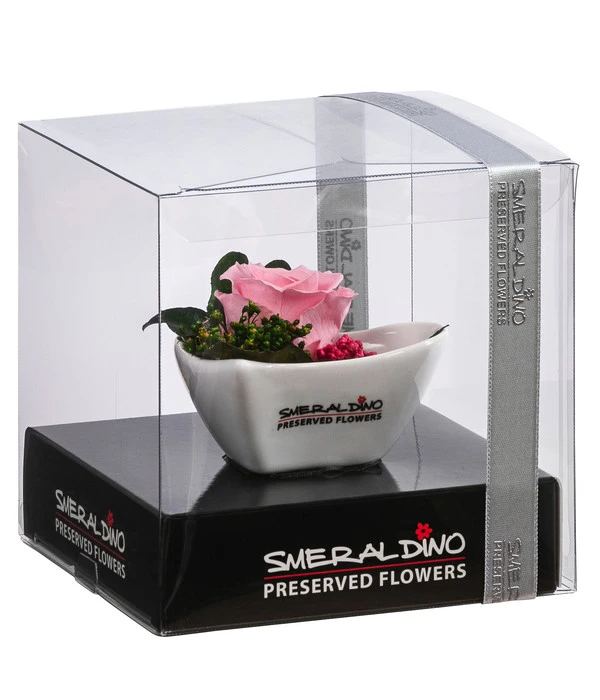 Dehner Herzschale Mit Longlife-Rose Aneta, Rosa, Ca. B7/H5 Cm 4 Dehner Herzschale Mit Longlife-Rose Aneta, Rosa, Ca. B7/H5 Cm – Bild 2