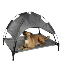 KERBL Hundeliege Vacation, Grau, Ca. B105/H75/T86 Cm -Eleganter Garten 6603526 WE MO 001 HundeliegeVacationTop