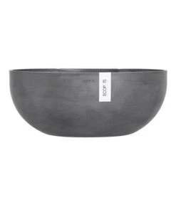 Ecopots Kunststoff-Schale Sofia Wall Mit Wassersystem, Oval, Grau, Ca. B43/H17,5/T25 Cm