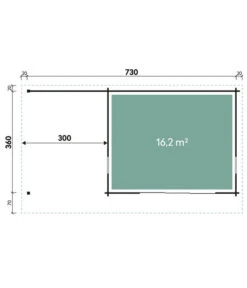 Wolff Finnhaus Gartenhaus Trondheim 70-D, Inkl. Seitendach Links -Eleganter Garten 6619241 WE BG 001 FinnhausGartenhaus