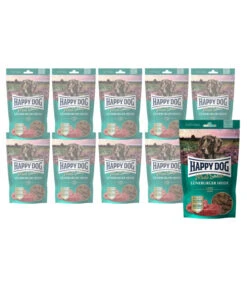 Happy Dog Hundesnack Meat Snack Lüneburger Heide, Lamm, 10 X 75 G