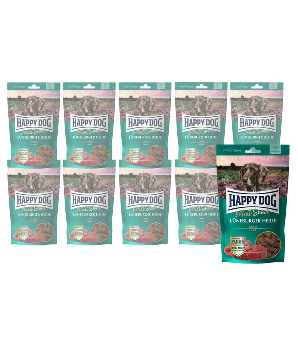 Happy Dog Hundesnack Meat Snack Lüneburger Heide, Lamm, 10 X 75 G 3 Happy Dog Hundesnack Meat Snack Lüneburger Heide, Lamm, 10 X 75 G