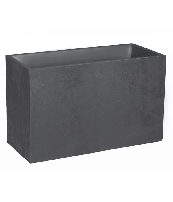 EDA-plastiques Kunststoff-Blumenkasten Basalt, Rechteckig, Anthrazit, Ca. B99,5/H60/T39,5 Cm 3 EDA-plastiques Kunststoff-Blumenkasten Basalt, Rechteckig, Anthrazit, Ca. B99,5/H60/T39,5 Cm