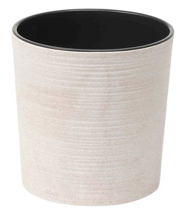 Siena Garden Kunststoff-Topf ECO Lens, Rund, Weiß, Ca. Ø30/H30,5 Cm, 2er-Set 4 Siena Garden Kunststoff-Topf ECO Lens, Rund, Weiß, Ca. Ø30/H30,5 Cm, 2er-Set – Bild 2