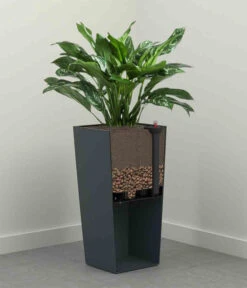 Siena Garden Kunststoff-Säule Eco Nizza, Konisch, Ca. B40/H75/T40 Cm -Eleganter Garten 6655427 WE DE 002 PflanzgefaessNizza40Weiss