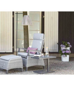 Siena Garden Kunststoff-Säule Eco Nizza, Konisch, Ca. B40/H75/T40 Cm -Eleganter Garten 6655427 WE MO 003 PflanzgefaessNizza40Weiss