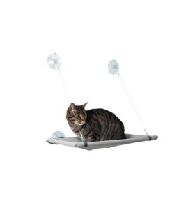 Karlie Hängekorb Window Lounger, Grau, Ca. B31/H51,5/T2,5 Cm -Eleganter Garten 6660492 WE DE 001 KarlieKZbhWindowLoungerGrau