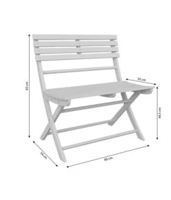 Dehner Klappbank Stavanger, 2-Sitzer -Eleganter Garten 6666473 WE BG 001 KlappbankStavanger