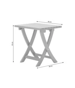 Dehner Klapphocker Stavanger, Ca. B45/H45/T42,6 Cm -Eleganter Garten 6666515 WE BG 001 KlapphockerStavanger