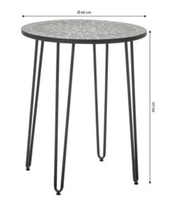 Dehner Mosaiktisch Madeleine, Ca. Ø60/H60 Cm -Eleganter Garten 6666531 WE BG 001 DehnerMosaiktischMadeleineD60cmeinzeln