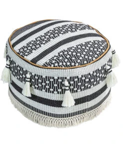 Dehner Pouf Livia, Ca. Ø35/H20 Cm