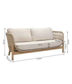 Dehner Sofa Portofino, 2-Sitzer -Eleganter Garten 6667901 WE BG 001 DehnerSofaPortofino