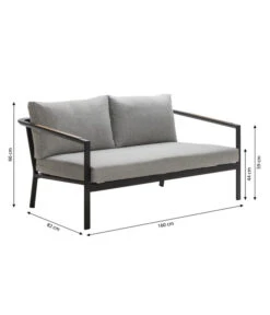 Dehner Alu-Lounge New York, 4-teilig 21 Dehner Alu-Lounge New York, 4-teilig -Eleganter Garten 6670954 WE BG 001 LoungeNewYork