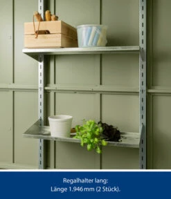 Hörmann Regalhalter-Set Lang 5 Hörmann Regalhalter-Set Lang -Eleganter Garten 6674451 WE FS 002 HoermannRegaoeboden