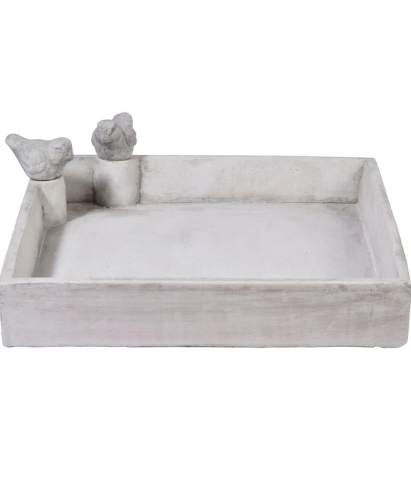 Dobar® Wildlife Vogeltränke Carré, Keramik, Grau, Ca. B29/H5/T29 Cm 3 Dobar® Wildlife Vogeltränke Carré, Keramik, Grau, Ca. B29/H5/T29 Cm