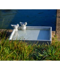 Dobar® Wildlife Vogeltränke Carré, Keramik, Grau, Ca. B29/H5/T29 Cm 11 Dobar® Wildlife Vogeltränke Carré, Keramik, Grau, Ca. B29/H5/T29 Cm -Eleganter Garten 6689210 WE MO 001 DobarWVEdleVogeltraenkeCarre