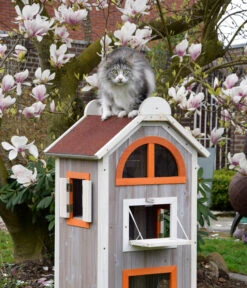 Dobar Petlife Katzenhaus Fany Cat, Ca. B58/H109/T55 Cm 13 Dobar Petlife Katzenhaus Fany Cat, Ca. B58/H109/T55 Cm -Eleganter Garten 6689798 WE MO 003 DobarKatzenhausFancyCat