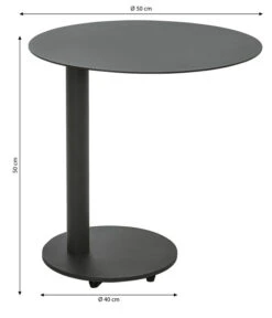 Dehner Beistelltisch Mika, Ca. Ø50/H50 Cm -Eleganter Garten 6701015 WE BG 001 BeistelltischMika