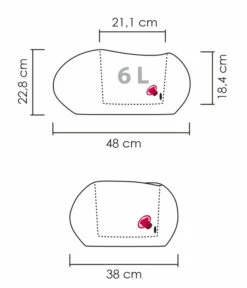 Scheurich Kunststoff-Topf Flow, Oval 16 Scheurich Kunststoff-Topf Flow, Oval -Eleganter Garten 6701247 WE BG 001 ScheurichTopfFlowOval