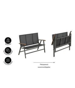 Dehner Klappbank Colmar, 2-Sitzer -Eleganter Garten 6701692 WE IG 001 DehnerKlappbankColmar2Sitzer