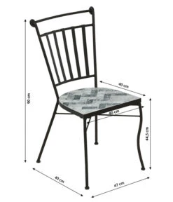 Dehner Mosaikstuhl Letizia -Eleganter Garten 6702070 WE BG 001 DehnerMosaikStuhlLetiziaNeu
