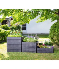 Garantia Hochbeet-System Ergo Quadro Wood -Eleganter Garten 6703151 6703144 6703169 WE MO 001 GarantiaSteckhochbeetNEU