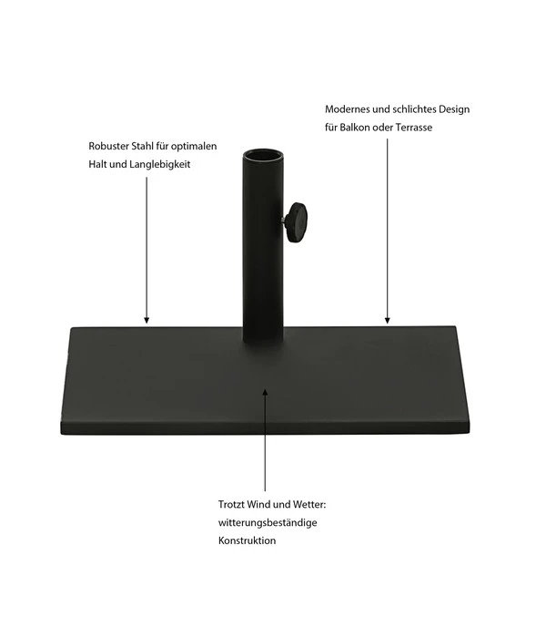 Dehner Balkonschirmständer, 20 Kg 4 Dehner Balkonschirmständer, 20 Kg – Bild 2