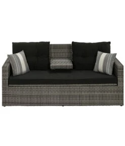 Dehner Flecht-Truhenbank Föhr, 3-Sitzer -Eleganter Garten 6704795 WE FS 003 TruhenbankFoehrNeu