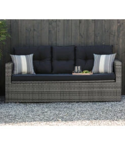 Dehner Flecht-Truhenbank Föhr, 3-Sitzer -Eleganter Garten 6704795 WE MO 001 TruhenbankFoehrNeu