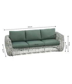 Dehner Flechtlounge Bali, 4-teilig -Eleganter Garten 6705305 WE BG 001 LoungeBaliSofaFinal
