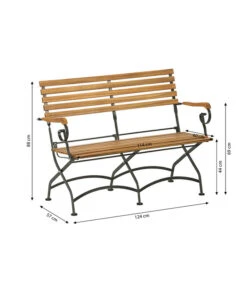Dehner Klappbank Tegernsee, 2-Sitzer -Eleganter Garten 6708168 WE BG 001 BankTegernsee