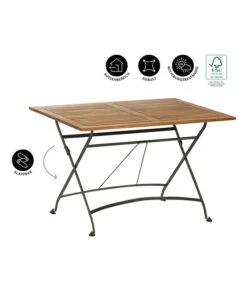 Dehner Klapptisch Tegernsee -Eleganter Garten 6708184 WE IG 001 KLAPPTITEGERNSEE120X80