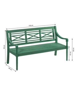 Dehner Gartenbank Emma, 3-Sitzer -Eleganter Garten 6708473 WE BG 001 BankEmma3er